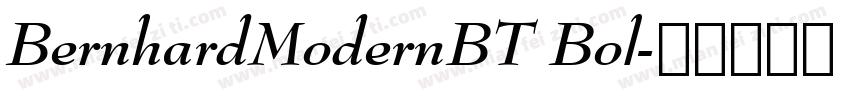 BernhardModernBT Bol字体转换